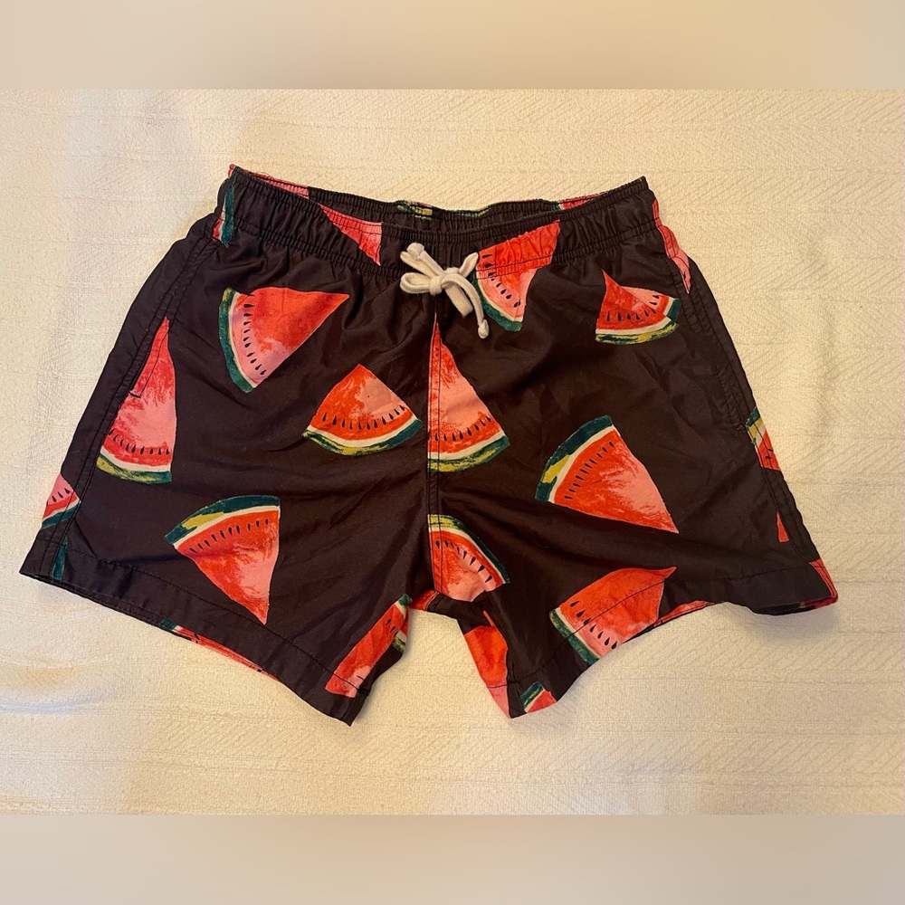 H&M swim shorts with watermelon pattern